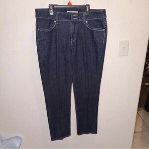 Levi's Women's Straight Jeans in Dark Indigo-Black